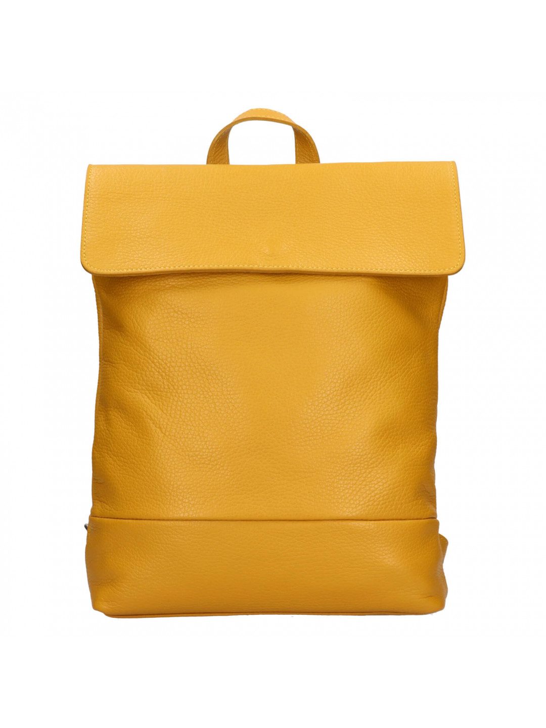 Dámský kožený batoh Italia Jenny – žlutá